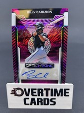 2025 Leaf Optichrome Billy Carlson Purple Base Autograph /8