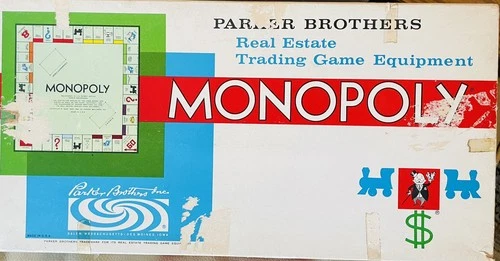 Monopoly Vintage 1961 Board Game Parker Brothers Original Parts Complete