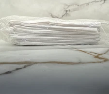 1 DOZEN PILLOW CASE WHITE MUSLIN HOTEL GRADE 42x34 12 pillow cases !! brand NEW