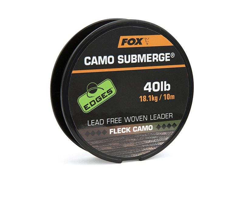 Fox Edges Submerge Camo Lead Free Leader 40lb 10m / Carp Fishing