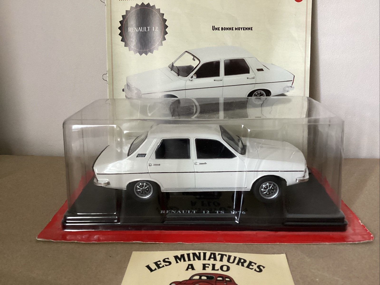 Renault 12 TS 1976 Miniature Voiture Collection Hachette Échelle 1/24