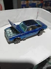 Hot Wheels Redline Custom Camaro Car 1967 Blue Sweet Sixteen Made in Hong Kong