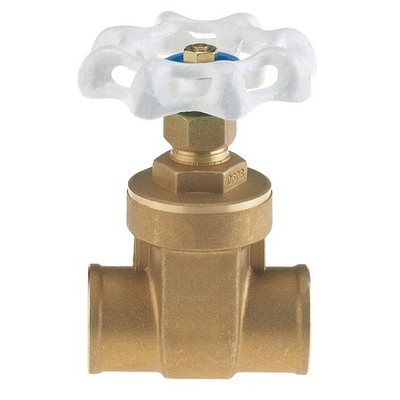 MILWAUKEE VALVE UP668 2'' Gate Valve,2'',Brass,Sweat 39A273