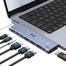 USB C Adapter HDMI Hub for Macbook Pro/Air M5 M4 M3 M2 M1 2025-2018 13" 15" 16",