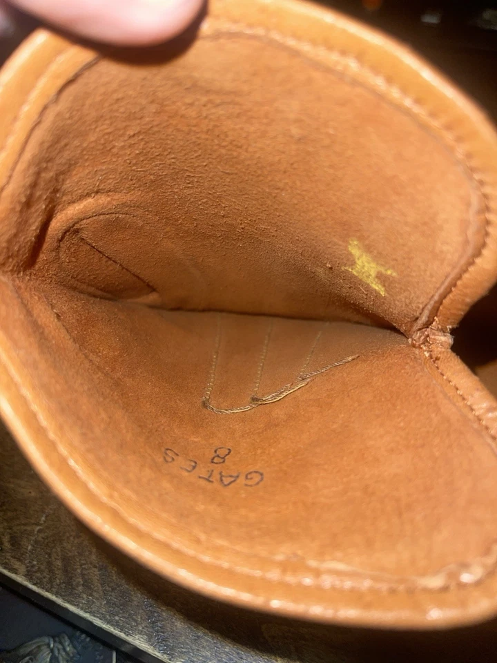 Gates Leather Driving Gloves Mens Size 8 - Image 4 of 4