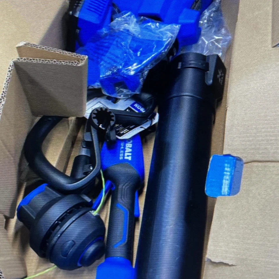 Kobalt 24-volt Cordless Battery String Trimmer and Leaf Blower and 4 Ah (open bo - Image 3 of 3