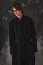 S'YTE Yohji Yamamoto Cotton/Linen Dungaree Belted Jacket