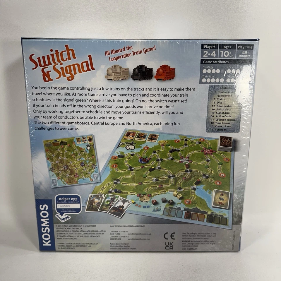 Switch and Signal Board Game Cooperative Train Game Kosmos Games 2021 E4 - Image 4 of 4