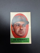 1963 Topps Peel Offs; Bob Aspromonte; Instruction back included