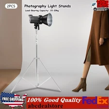 2pcs Photography Studio Lighting Softbox Photo Light Muslin Backdrop Stand Kit