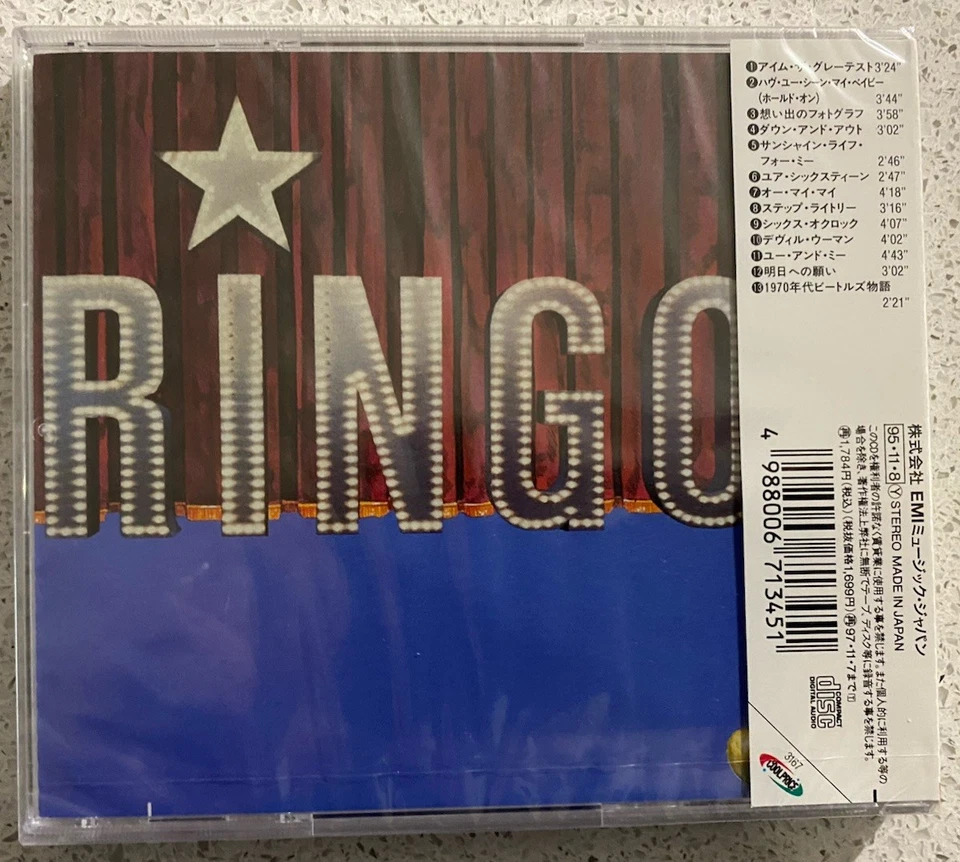 Ringo Starr – Ringo (CD) JAPAN OBI TOCP-3167 NEW & Sealed ** - Image 2 of 2