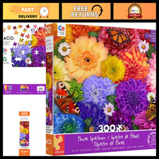 300 Piece Flower Spectrum Puzzle - Colorful Floral Design, Fun Family Activity