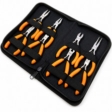 8pc Mini Precision Pliers Set Long Nose Side Cutters Jewellery Electronics Hobby