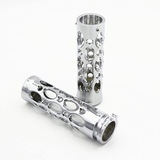 1" 25mm Universal Motorcycle Handlebar Grips Hand Grips for Harley Suzuki Kaw...