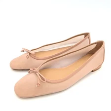 Stuart Weitzman Arabella Mesh Ballet Flat Women's Beige Size US9B EU39.5