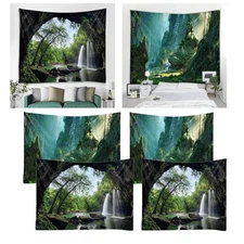 Digital Wall Hanging Tapestry Scenery Backdrop Curtain Beach Towel Decor