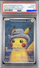 Pikachu Grey Felt Hat 2023 Pokemon x Van Gogh SVP 085 PSA 10