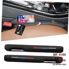 Sports Style Leather Car Seat Gap Filler Spacer Embroidered Sports Style