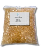 10,000 Empty Gelatin Capsules Size 00 – Clear Bulk Supplement Caps – Fast Ship