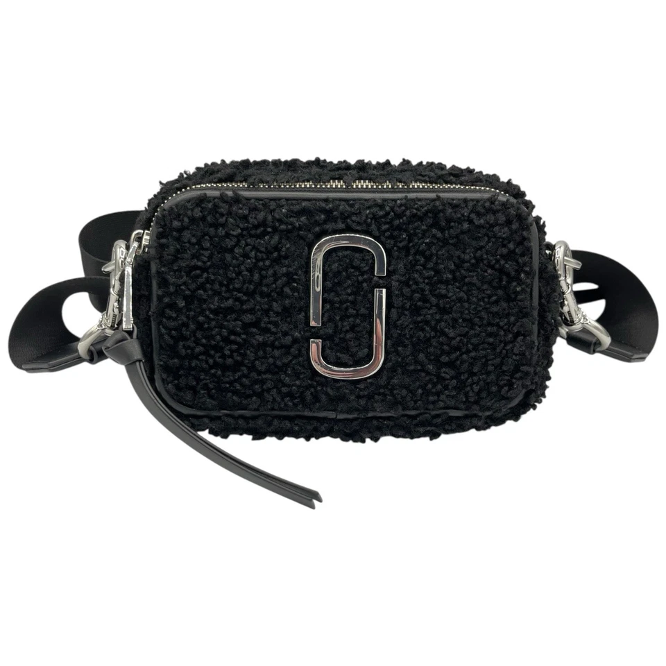 Bolso Bandolera para Cámara Marc Jacobs The Snapshot en Negro Sherpa Imitación Piel de Oveja Foto 2 de 4