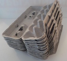 Lot of 15 Quality Dozen-Count Egg Cartons Made from 100 Reclaimed Paper/Used