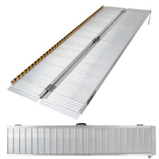 Rollstuhlrampe Auffahrrampe Schwellenrampe Alu 213 cm klappbar mit Griff