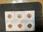United States 1952-1958 Lincoln Cents UNC 6 Coin Lot 11343