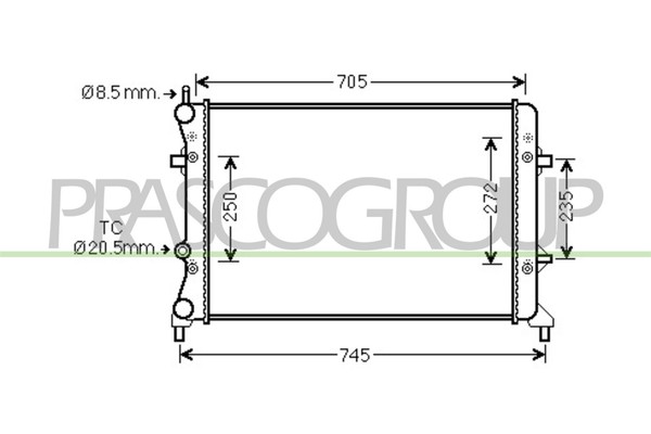 Prasco KüHler WasserküHler MotorküHler FüR VW Jetta IV 2.5 2.0 Beetle-image