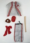 Vintage Barbie Ken #792 Play Ball Shirt Pants Socks Baseball Bat Catcher Mitt