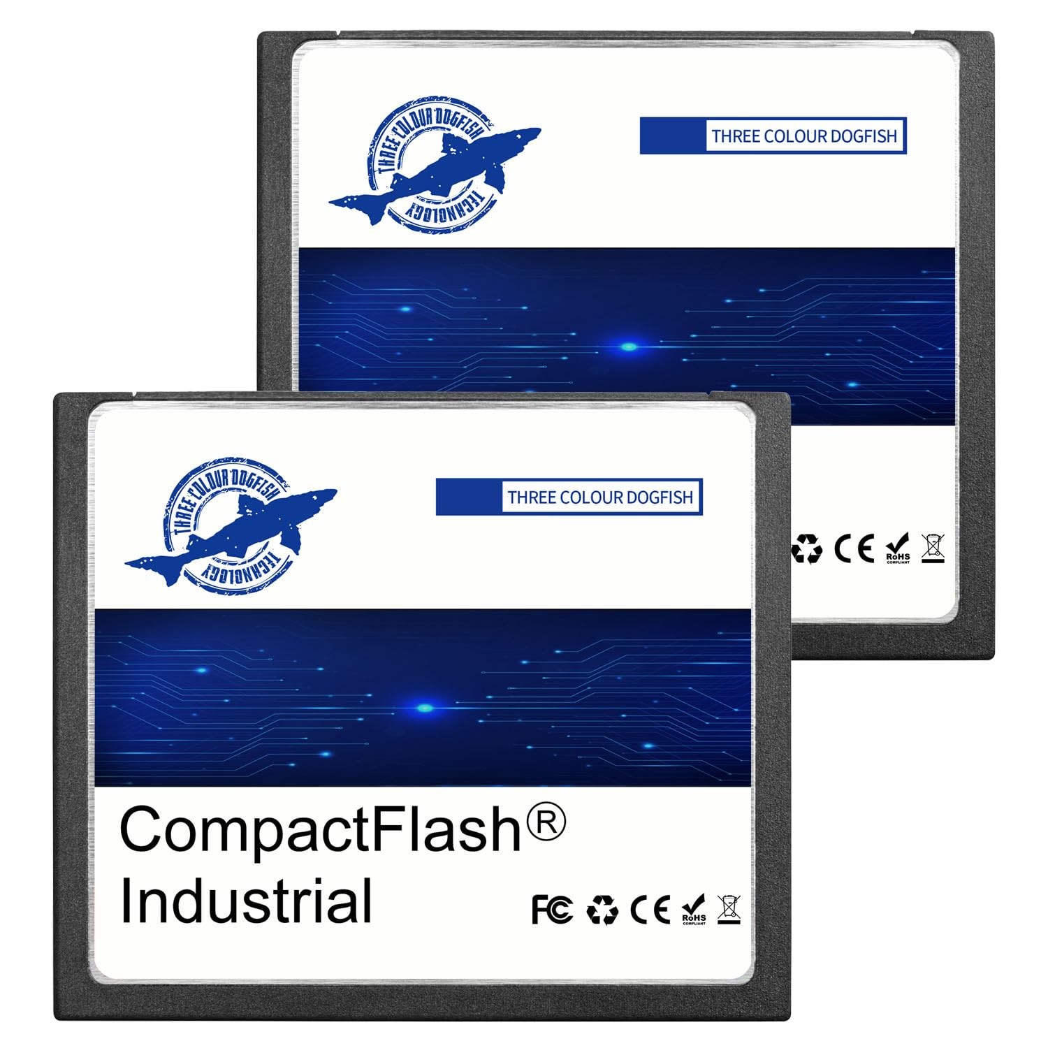 Dogfish Compact Flash Card 2GB 2Pack Scheda di Memoria Industriale CF (D5h)