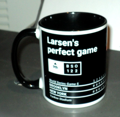 NEW YORK YANKEES Larsen's Perfect Game BRAND NEW: 10/8/1956 Brooklyn Dodgers Mug