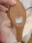 SUGAR Womens Beige Rhinestone Chili Round Toe Wedge Buckle Heeled Sandal 9.5 M — photo 4
