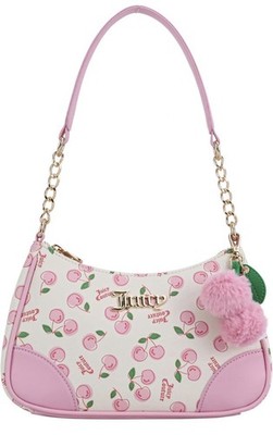 Juicy Couture Cherry Girl Small Shoulder Bag Zip Lined w/ Charm