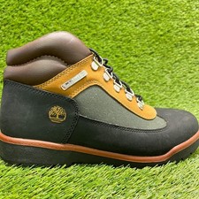 Timberland Field Boys Size 6.5Y Black Brown Green Outdoor Lace Up Ankle Boots