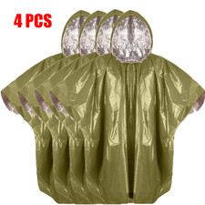Thermal Emergency Poncho Reflective Waterproof Windproof Outdoor Survival Gear