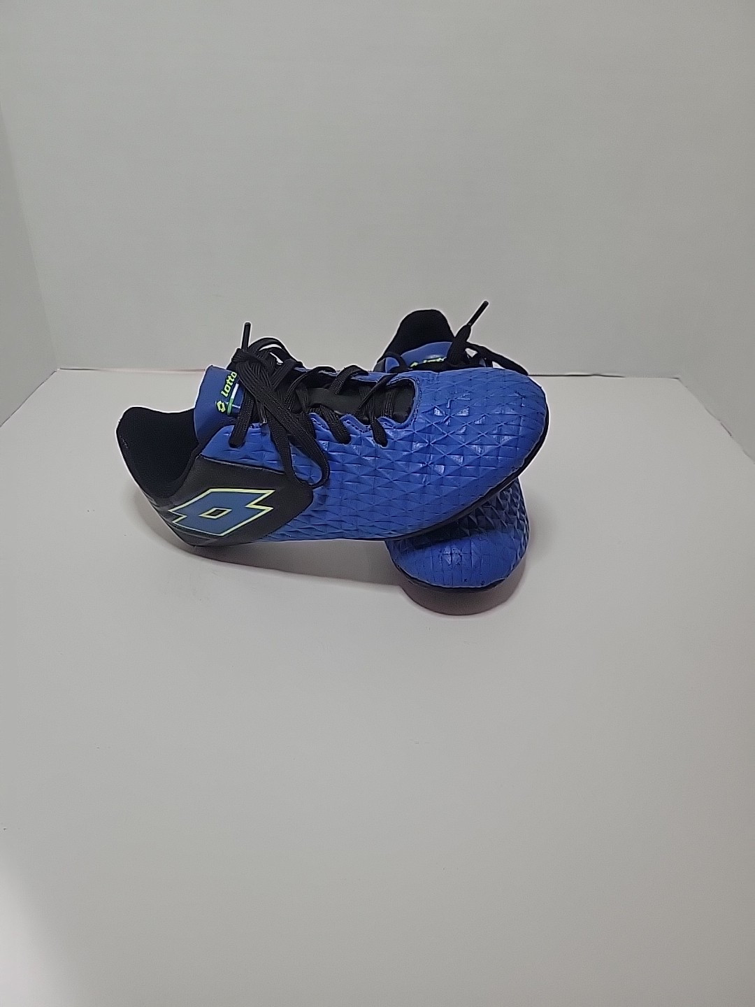 Lotto Forza Elite 2 Jr Tacchetti Calcio Bambini Taglia 3 Blu e Nero