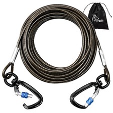 Dog Tie Out Cable,10/15/20/30/50FT Dog Run Cable for Yard and Camping Outdoor...
