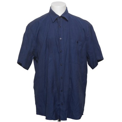 Citta di Milano, Kurzarmhemd, Größe: 44, Blau, Baumwolle/Polyester #acB