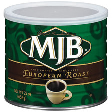 MJB European Ground Coffee Dark Roast 23 Ounce Can 6.09 per pound