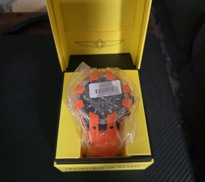 NIB - INVICTA Bolt Men's 50 mm  Watch -  ORANGE  # 48409