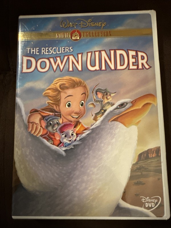 Walt Disney’s The Rescuers Down Under GOLD COLLECTION - DVD movie & Case