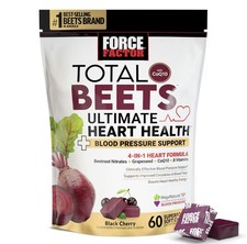 Force Factor Total Beets Ultimate Heart Health Chews for Blood Pressure Support