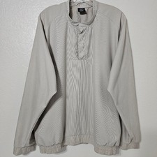 Nike Golf Dri-FIT Lightweight Half Zip Pullover Jacket Beige Men  s Large