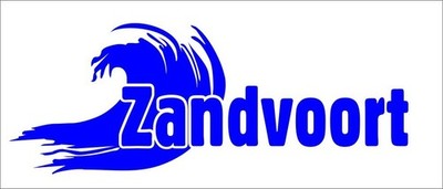 Zandvoort  Aufkleber, Niederlande, Nord- Holland,  Folienschnitt, Nordsee