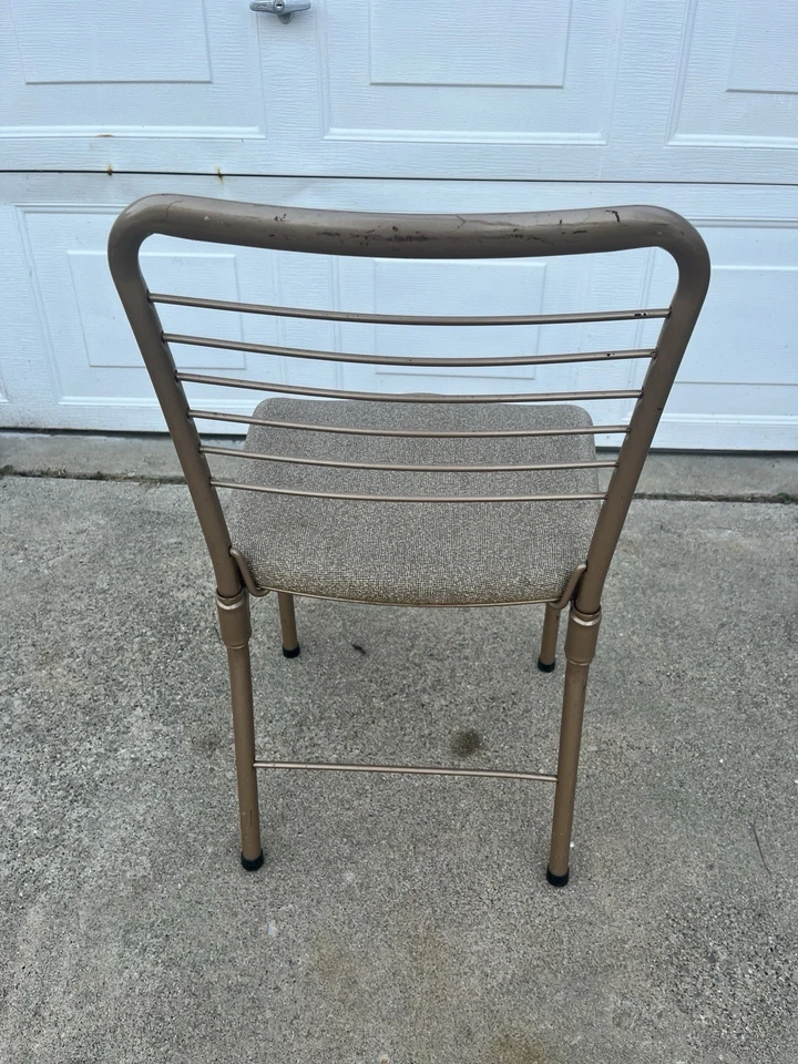 Juego de 4 sillas plegables Hamilton Cosco Fashionfold Mid Century tono cobre/marrón Foto 4 de 4