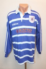 Adidas Vintage Bridgend Ravens Rugby Union Shirt Jersey Size L 44 Long 1997 1998