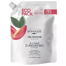 Byphasse - Lait de douche Plaisir Huile d'Argan bio du Maroc - recharge 1L
