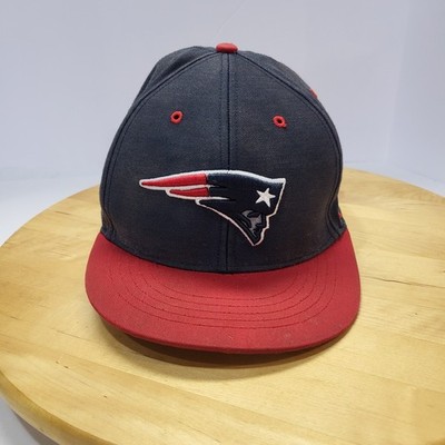 NFL Team Apparel Hat Cap New England Patriots Pat Patriot Logo Kids Blue Red Sna