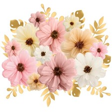Large Mexican Tissue Paper Flowers Colorful Giant Fiesta Leaves Wall Decor