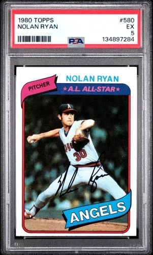 1980 Topps #580 Nolan Ryan PSA 5